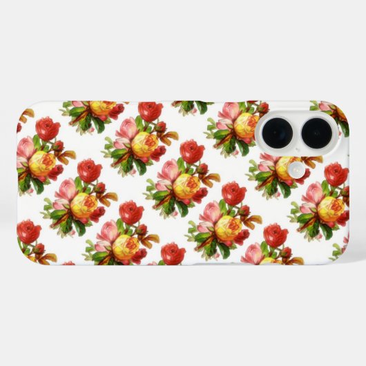 Engelse Rozen Case-Mate iPhone Case (Achterkant (horizontaal))