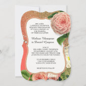 Engelse Rozen Glam Old Hollywood Regency Kaart (Achterkant)