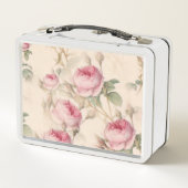 Engelse Rozen Metal Lunchbox (Achterkant)
