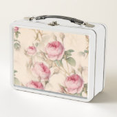 Engelse Rozen Metal Lunchbox (Voorkant)