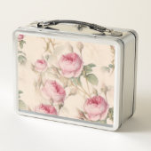 Engelse Rozen Metalen Lunchbox (Achterkant)