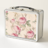 Engelse Rozen Metalen Lunchbox (Voorkant)