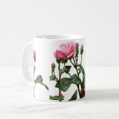 ENGELSE ROZEN PINKEN KOFFIEMOK (Voorkant links)