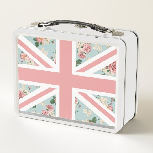 Engelse Rozen Union Jack Flag (Achterkant)