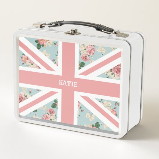 Engelse Rozen Union Jack Flag (Voorkant)