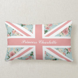 Engelse Rozen Union Jack Flag Kussen