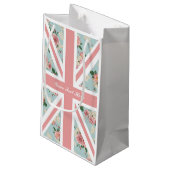 Engelse Rozen Union Jack Floral Party Klein Cadeauzakje (Achterkant Gekanteld)