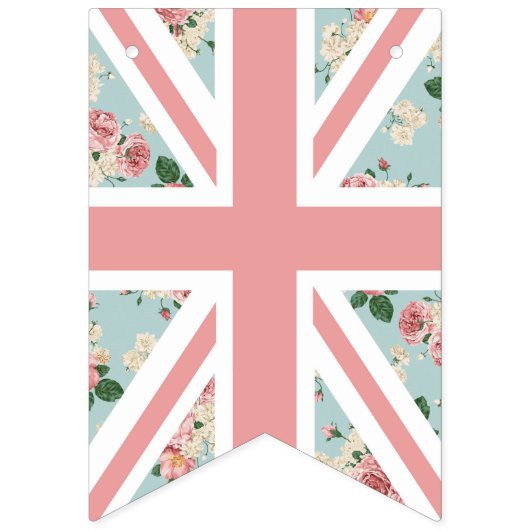 Engelse Rozen Union Jack Party Vlaggetjes (Tweede vlag)