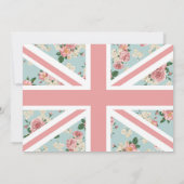 Engelse Rozen Union Jack Verjaardag Kaart (Achterkant)