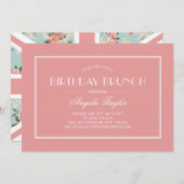 Engelse Rozen Union Jack Verjaardag Kaart (Voorkant / Achterkant)