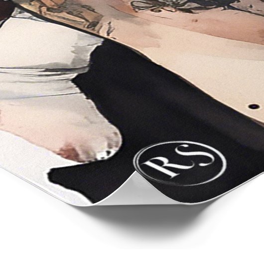 Engelse Rugby Art Print (Hoek)