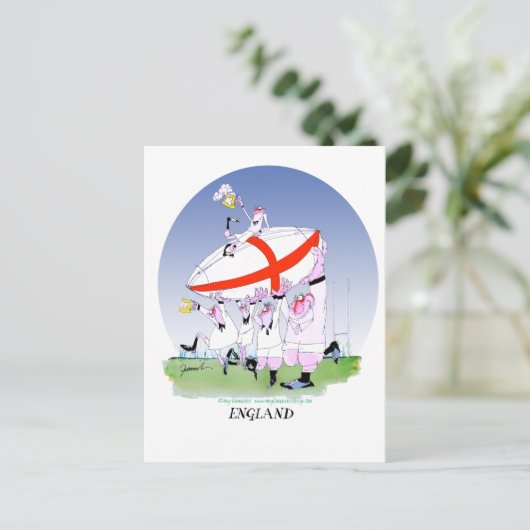 Engelse rugbyjuichen, Tony Fernandes Briefkaart (Staand voorkant)