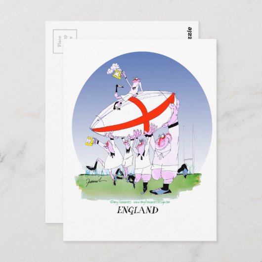 Engelse rugbyjuichen, Tony Fernandes Briefkaart (Voorkant / Achterkant)