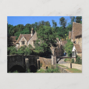 Engelse scènes, Corfe Castle, Dorset Briefkaart