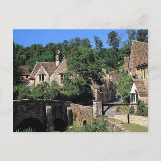 Engelse scènes, Corfe Castle, Dorset Briefkaart (Voorkant)