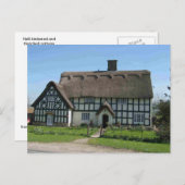 Engelse scènes, halfgetimbered en dat uitgebalance briefkaart (Voorkant / Achterkant)