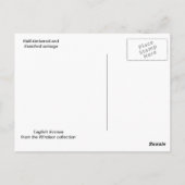 Engelse scènes, halfgetimbered en dat uitgebalance briefkaart (Achterkant)