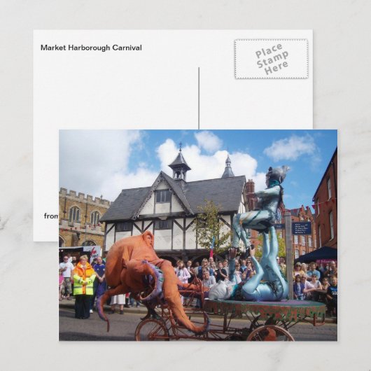 Engelse scènes, Market Harborough Carnival Briefkaart (Voorkant / Achterkant)