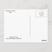 Engelse scènes, Rochester Castle Briefkaart (Achterkant)