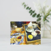 Engelse scènes, vanmiddag crèmethee 1 briefkaart (Staand voorkant)