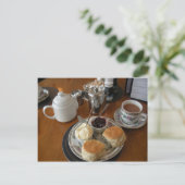 Engelse scènes, vanmiddag crèmethee briefkaart (Staand voorkant)