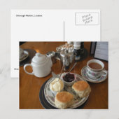 Engelse scènes, vanmiddag crèmethee briefkaart (Voorkant / Achterkant)