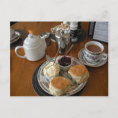 Engelse scènes, vanmiddag crèmethee briefkaart (Voorkant)