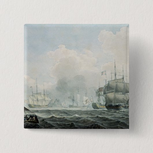 Engelse schepen van oorlog vierkante button 5,1 cm (Voorkant)