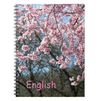Engelse schriften Voeg Klas toe aangepaste Lente B Notitieboek
