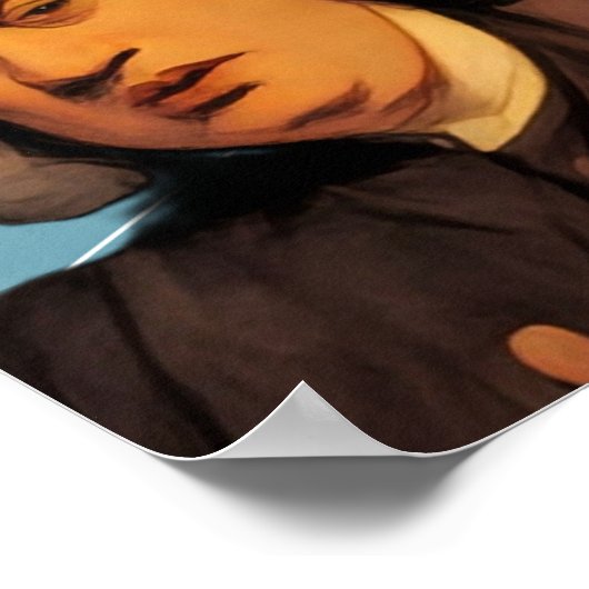 Engelse schrijver Samuel Johnson illustratie Poster (Hoek)