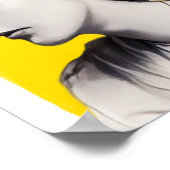 Engelse schrijver Virginia Woolf illustratie Poster (Hoek)