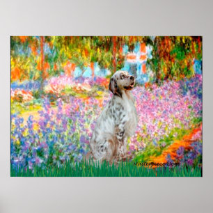 Engelse Setter 1 - Tuin Poster