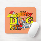 Engelse Setter Agility Gifts Muismat (Met muis)