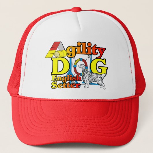 Engelse Setter Agility Gifts Trucker Pet (Voorkant)