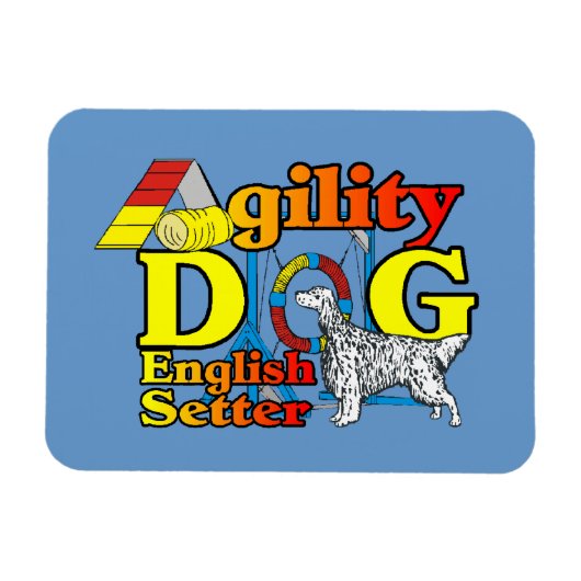 Engelse Setter Agility Magneet (Horizontaal)