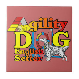 Engelse Setter Agility Tegeltje