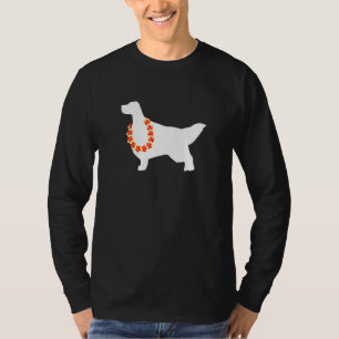 Engelse Setter Aloha Hawaiian Lei Dog T-shirt