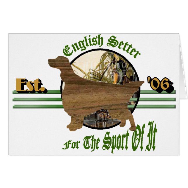 Engelse setter Art-cadeaus (Voorkant Horizontaal)