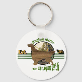 Engelse setter Art-cadeaus Sleutelhanger