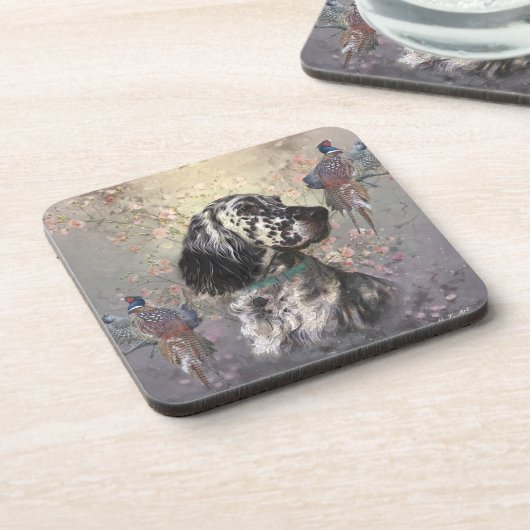 Engelse Setter Bier Onderzetter (Linkerzijde)