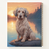 Engelse Setter bij het meer Notitieboek (Achterkant)