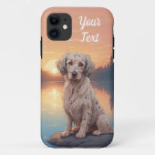 Engelse Setter bij Lake Case-Mate iPhone Case (Achterkant)