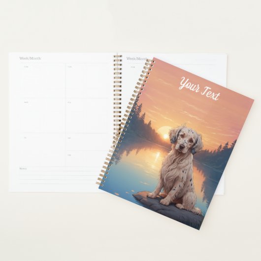 Engelse Setter bij Lake Planner (Display)