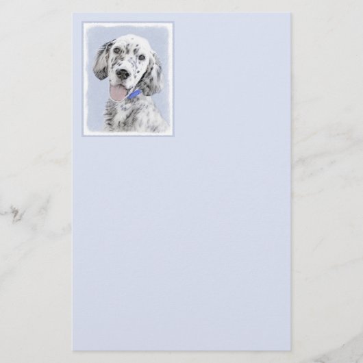 Engelse Setter Blue Belton schilder Dog Art (Voorkant)