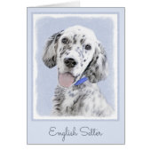 Engelse Setter Blue Belton schilder Dog Art (Voorkant)