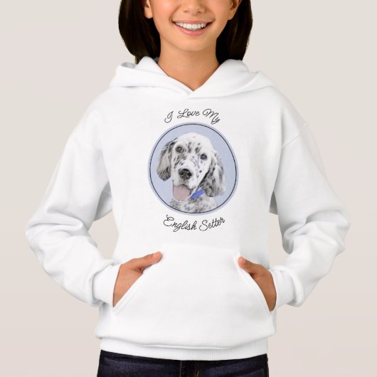 Engelse Setter Blue Belton schilder Dog Art (Voorkant)