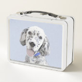 Engelse Setter Blue Belton schilder Dog Art (Achterkant)