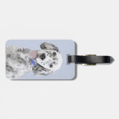 Engelse Setter Blue Belton schilder Dog Art Bagagelabel (Achterkant horizontaal)