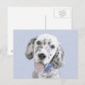 Engelse Setter Blue Belton schilder Dog Art Briefkaart (Voorkant / Achterkant)