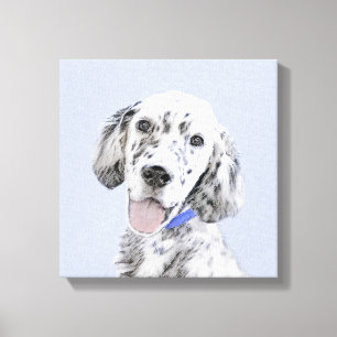 Engelse Setter Blue Belton schilder Dog Art Canvas Afdruk
